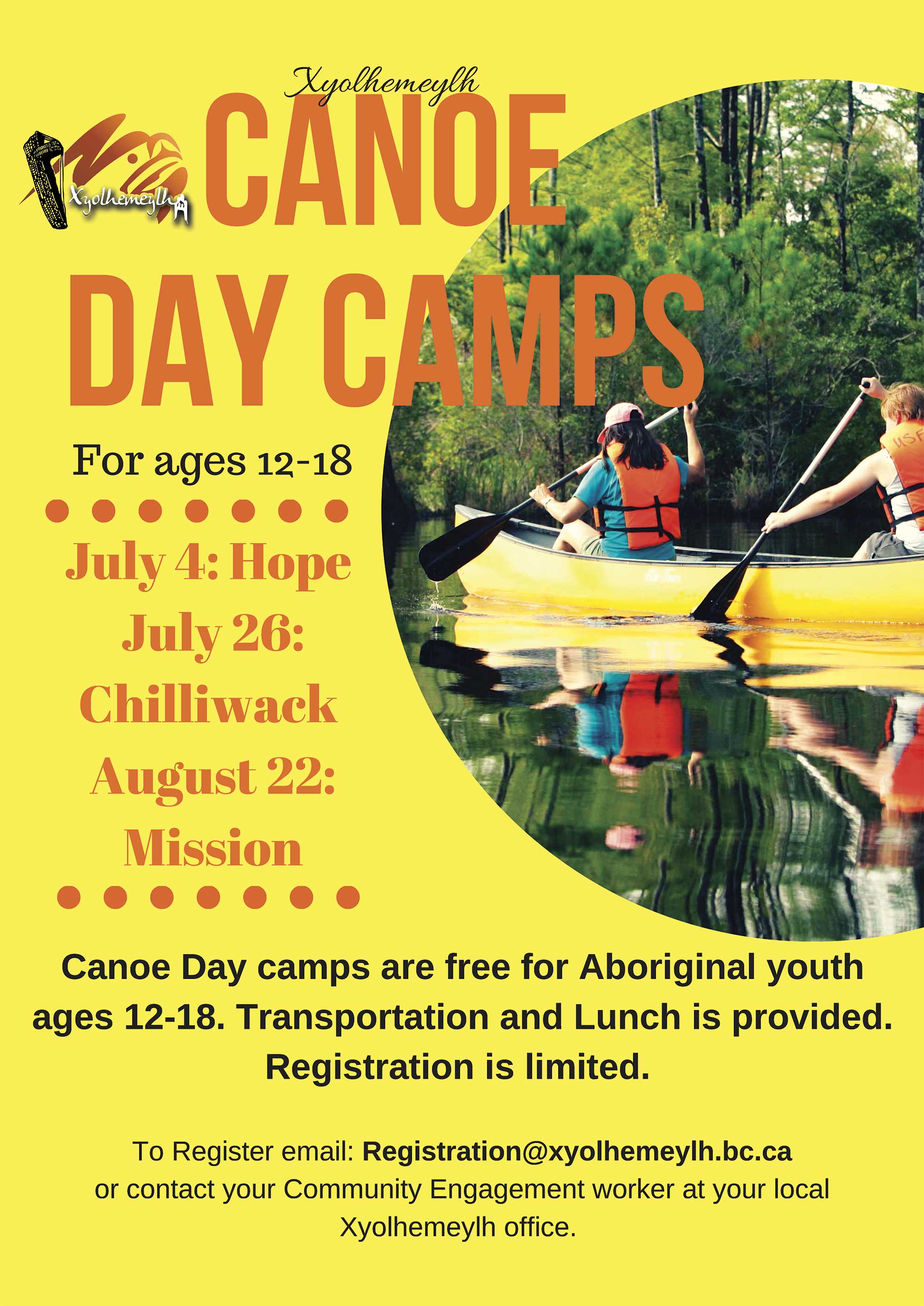 Youth Canoe Camps FVACFSS
